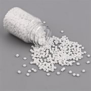 Seed beads. 2 mm. 30 gram/1800 stk. i plastrør. Hvid.
